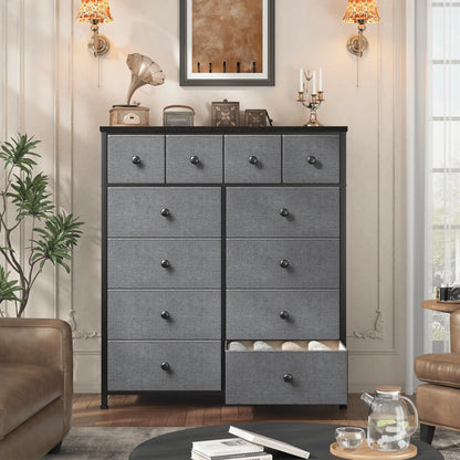12-Drawer Tall Fabric Dresser