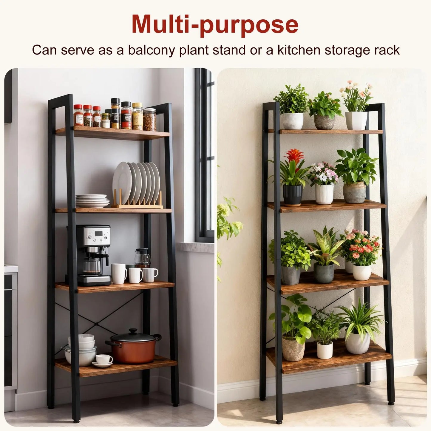 4-Tier Display Bookshelf