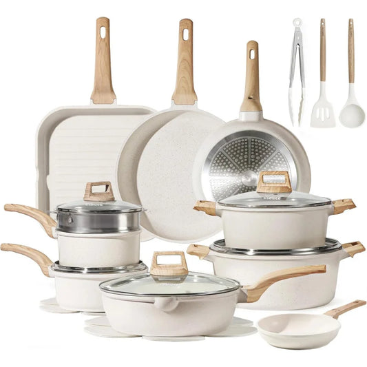 26cs w/Frying Pans & Saucepans & Grill Pan