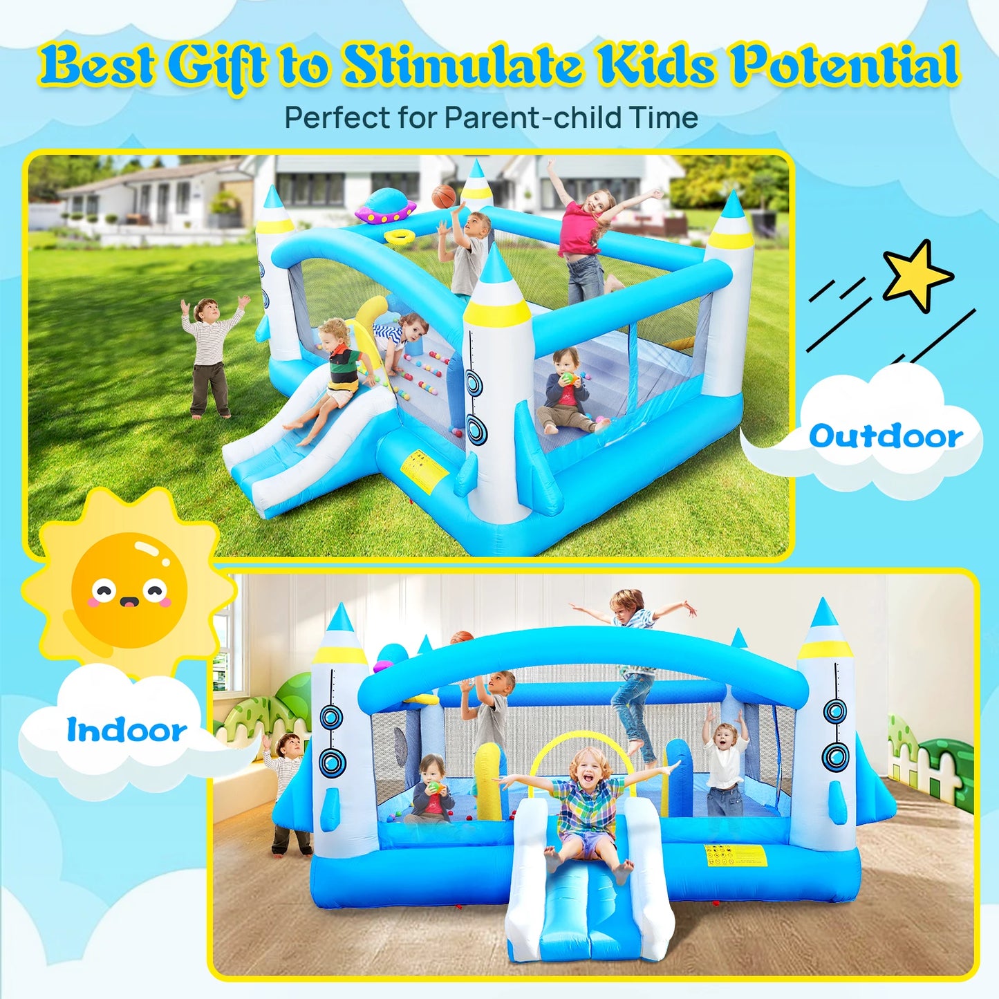 Multifunctional Jump Set For Outdoor