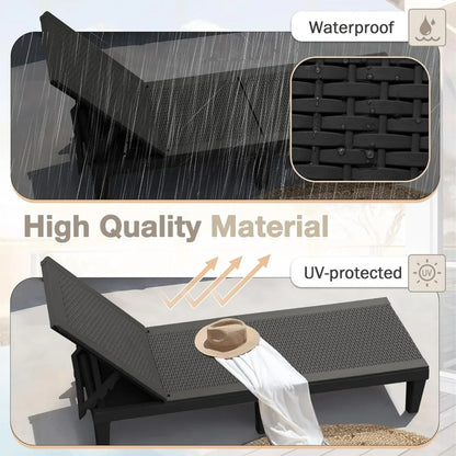 Outdoor Lounge Chairs Set of 2
