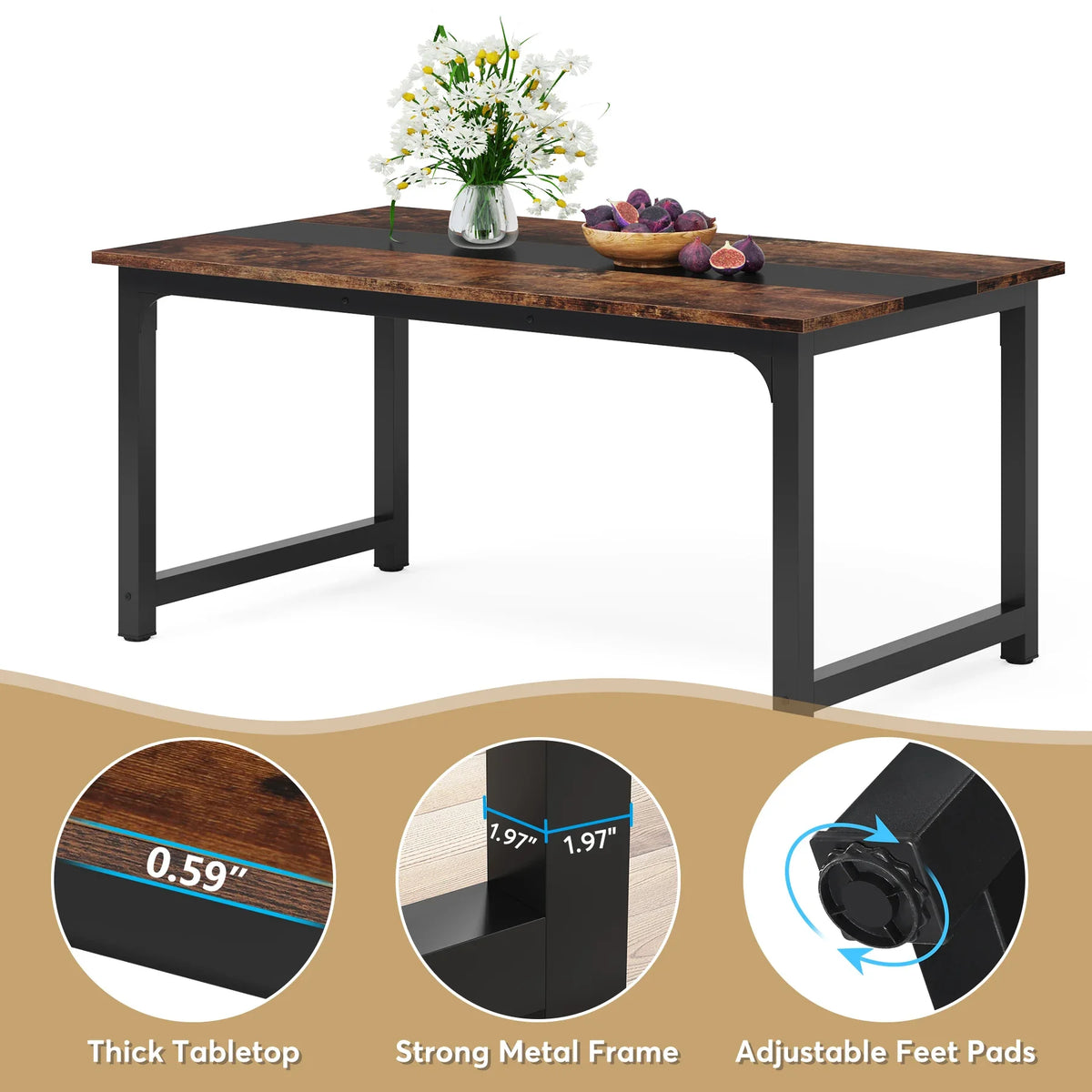 63"x31.5" Dining Table