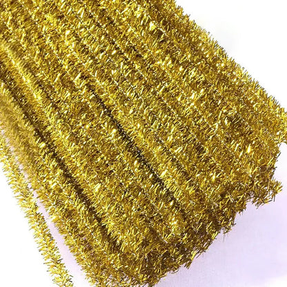 10/50/100 Glitter Chenille Stem Pipe Cleaner