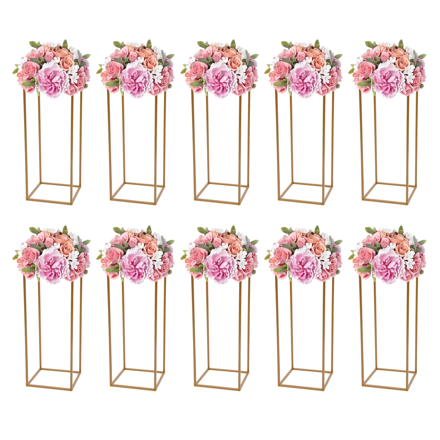 10Pcs Wedding Flower Stand Set