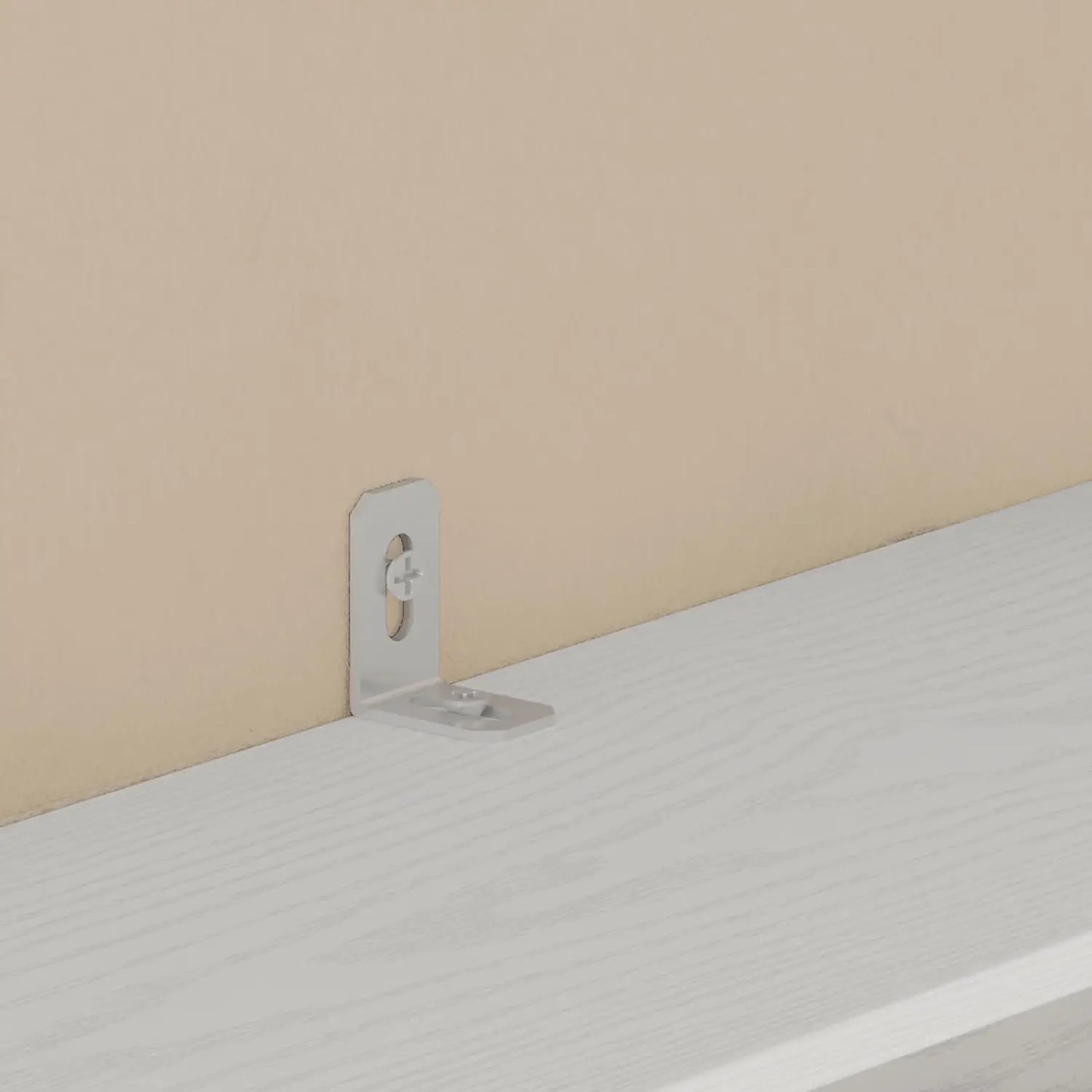 Corner Bookshelf with Baffles