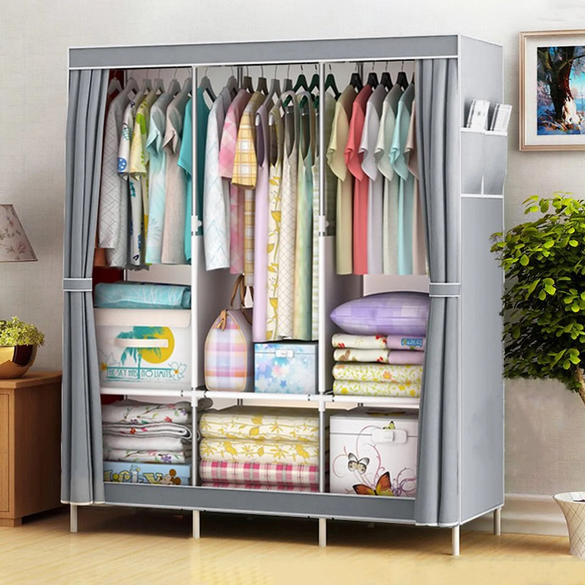 51-Inch Portable Closet Wardrobe