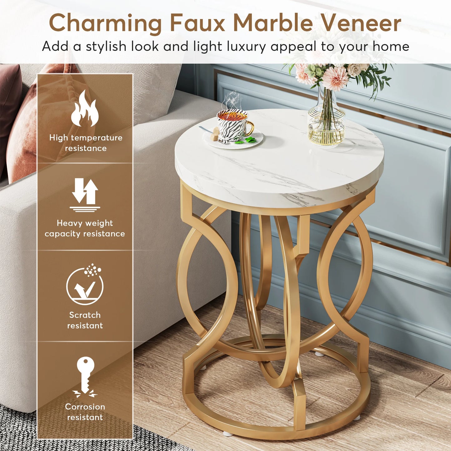 Modern Round End Table