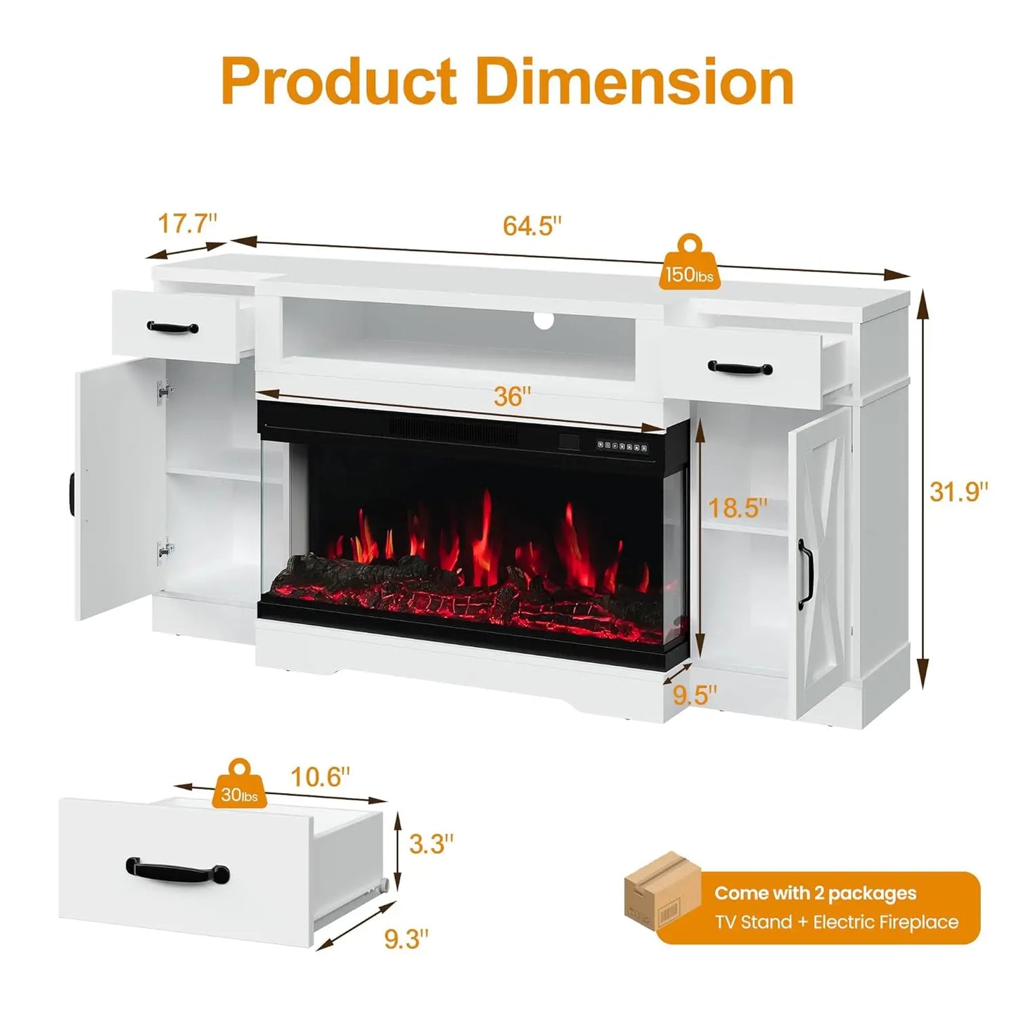 Fireplace TV Stand