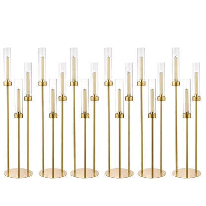 2/4/6/8/10pcs Gold Candelabra