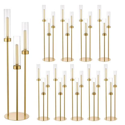 2/4/6/8/10pcs Gold Candelabra