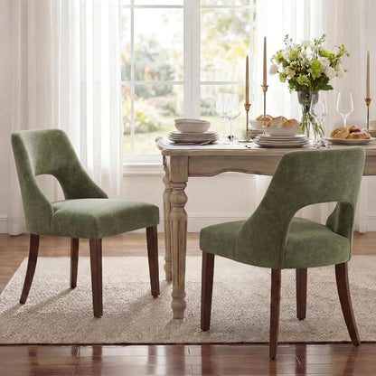 Wooden Dining Chairs Set of 2