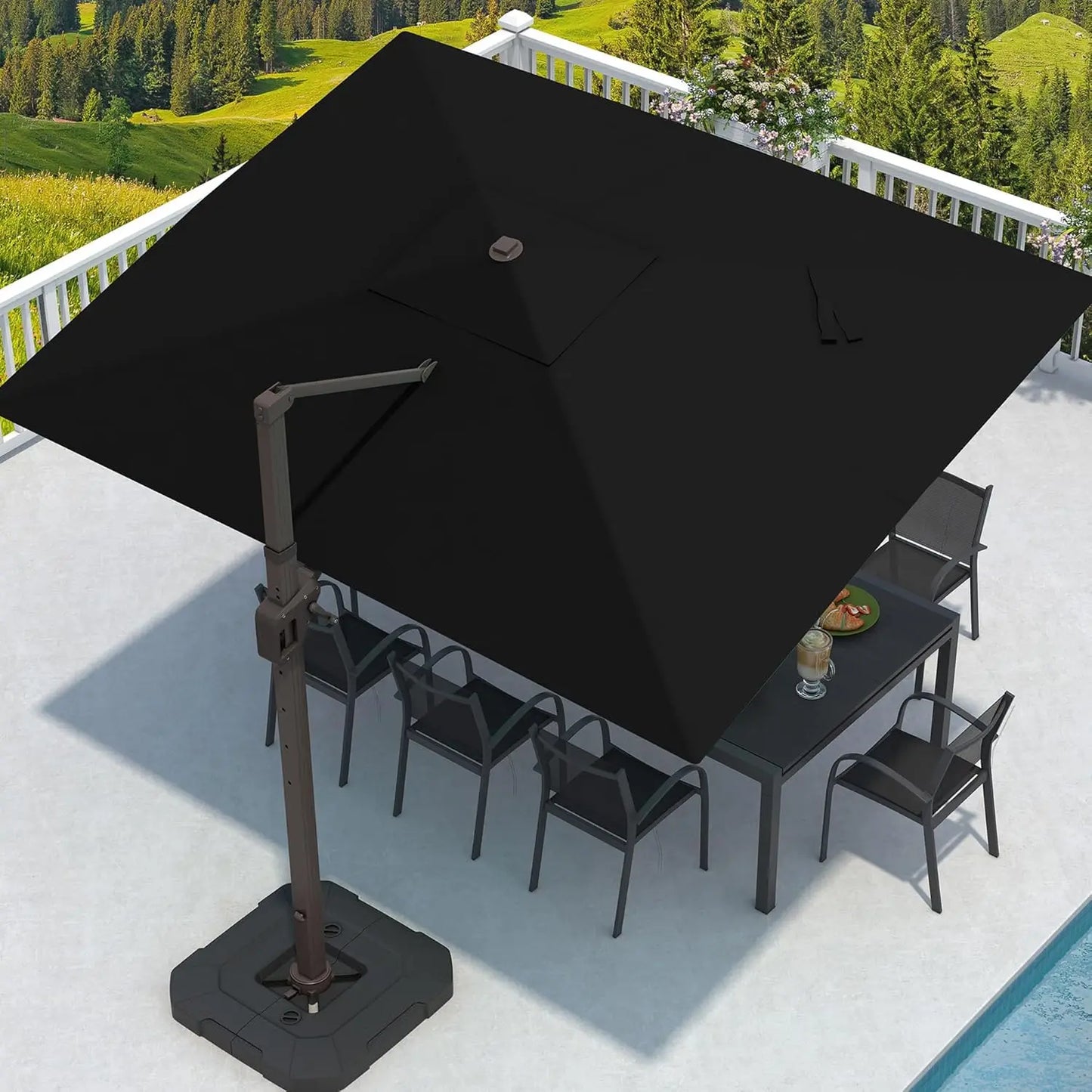 9' X 12' Cantilever Patio Umbrella