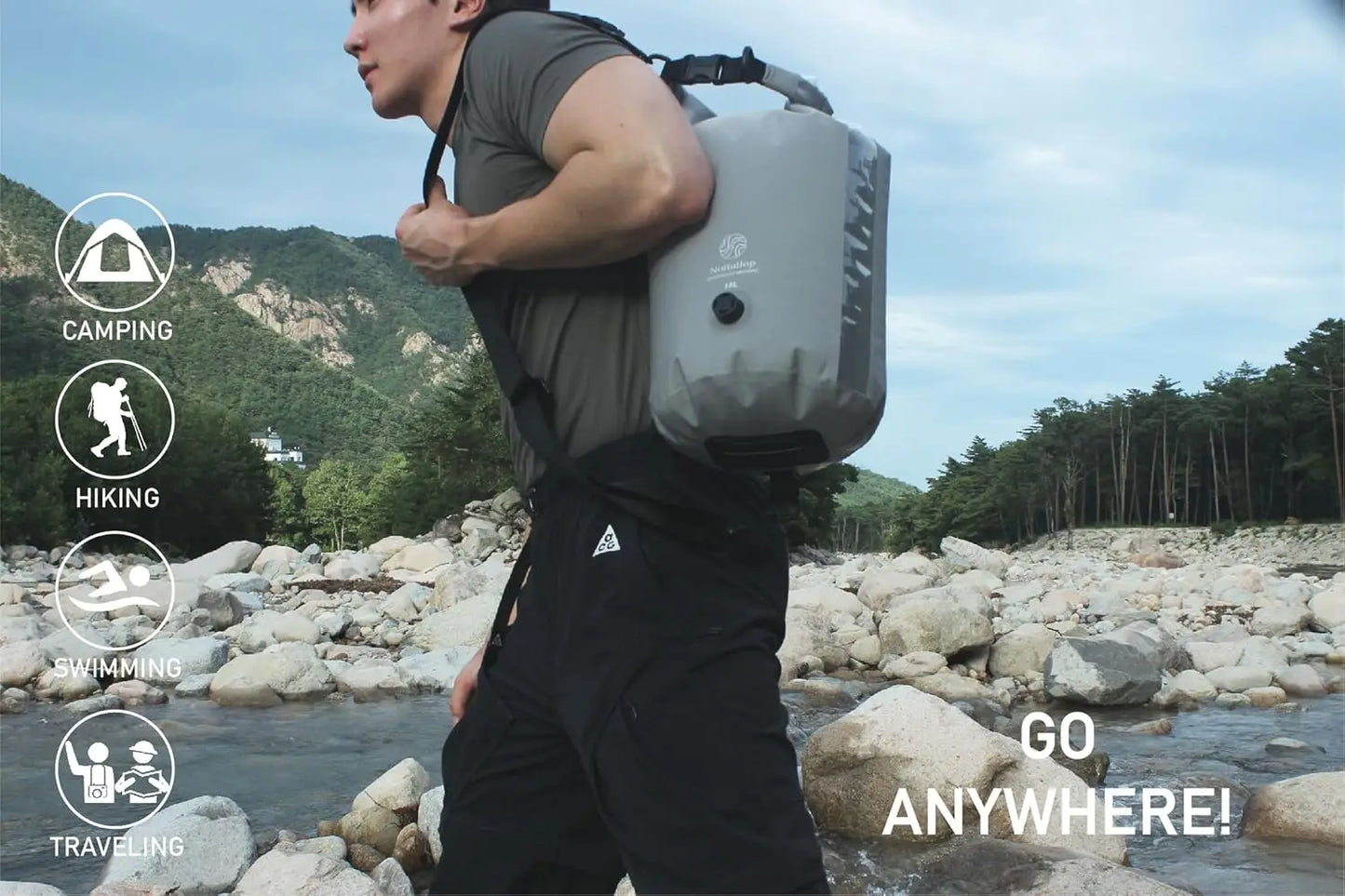 Portable 15L Waterproof Washbag
