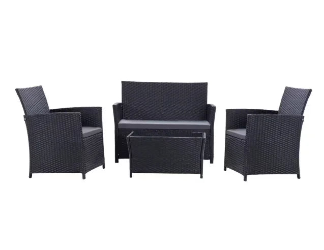 Patio Furniture Set with Cushions, Chairs