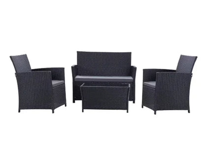 Patio Furniture Set with Cushions, Chairs