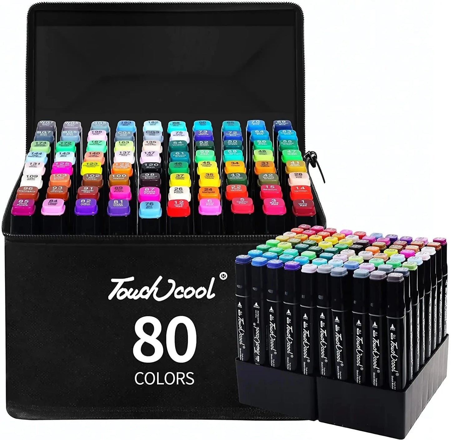24-80 Colors Double Headed Marker Pen Set