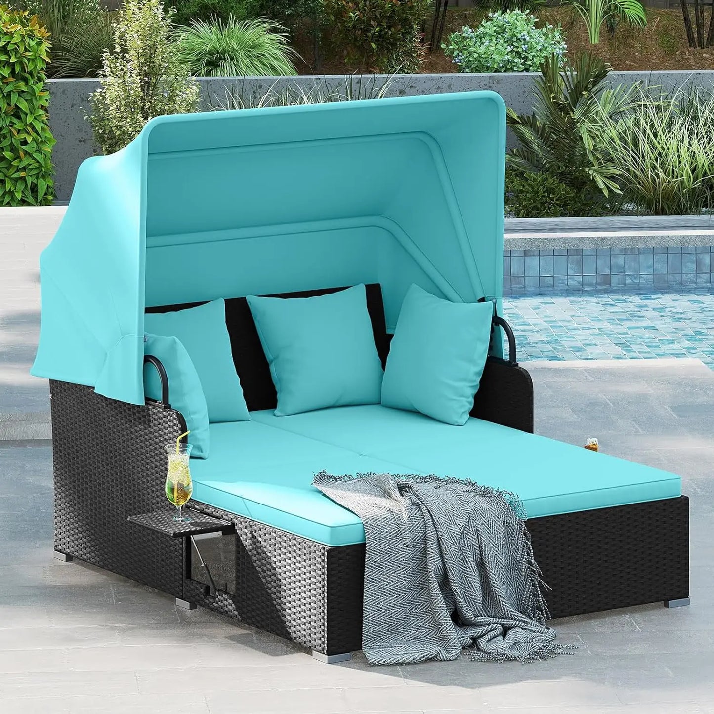 Outdoor Daybed with Canopy