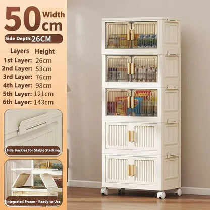Thickened Multi-Layer Plastic Storage Cabinet