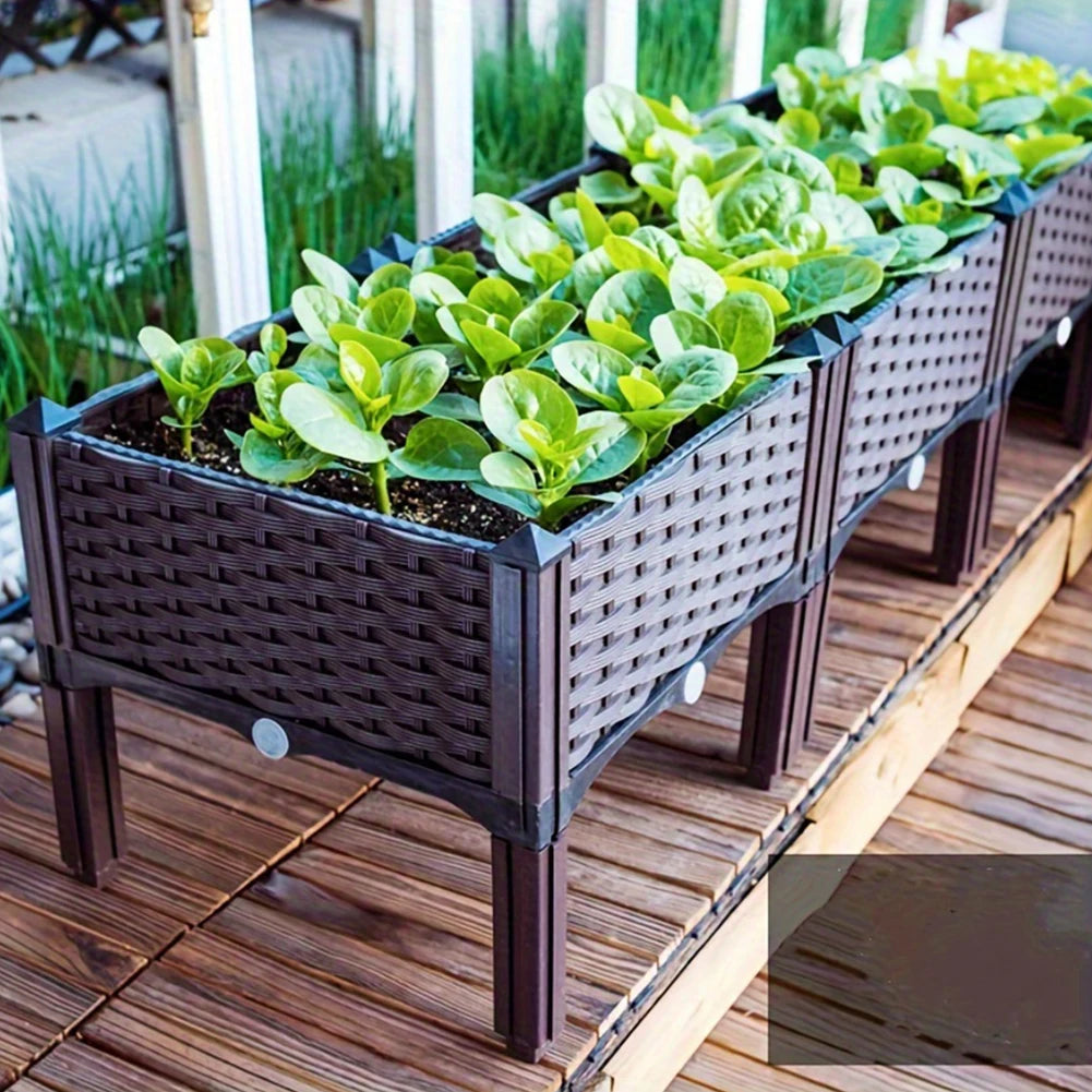 Plastic Raised Planter Box