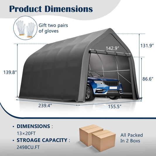 Portable Instant Garage 13x20 FT