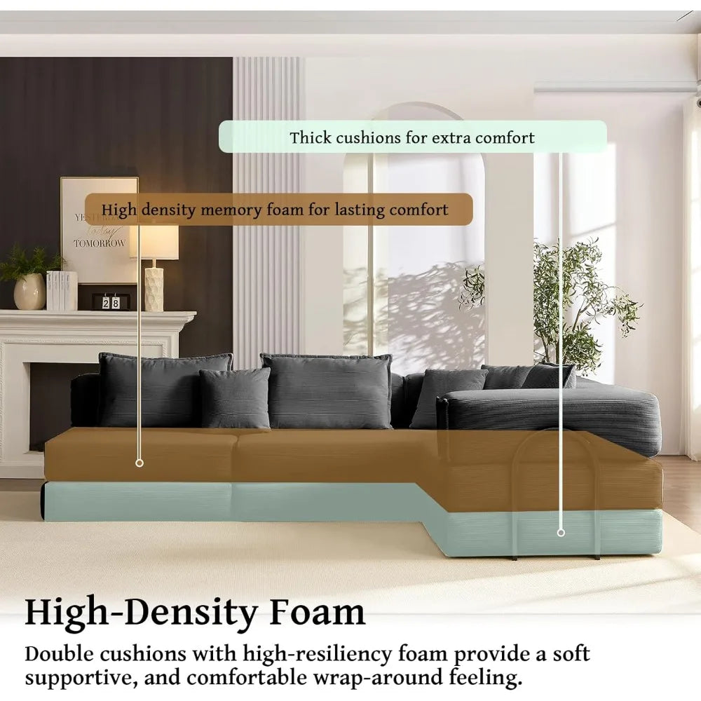 Boneless Sectional Couches