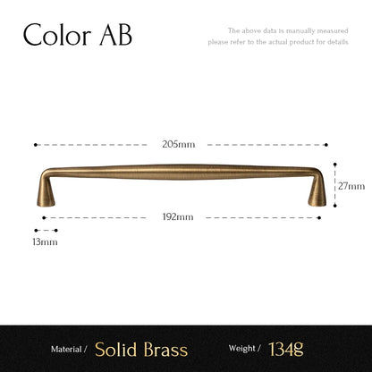 Solid Antique Brass Handle