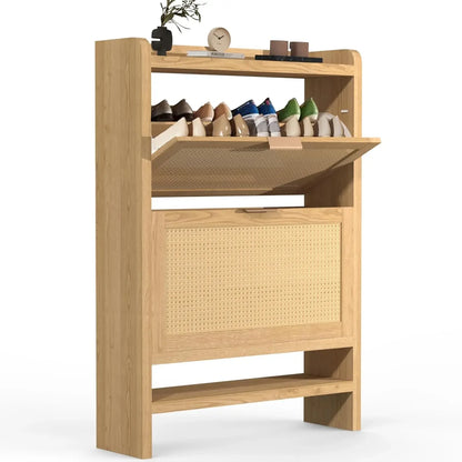Thicken Rattan Shoe Cabinet