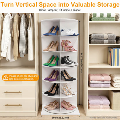 360° Rotating Shoe Rack