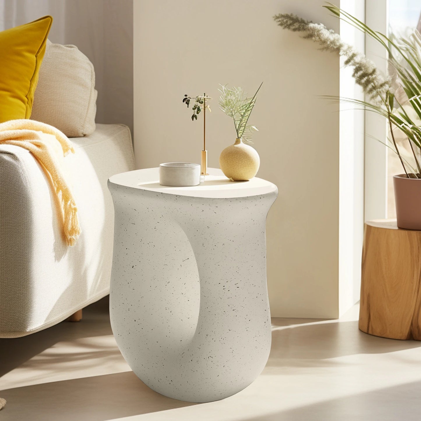 U-Shaped  Side End Table