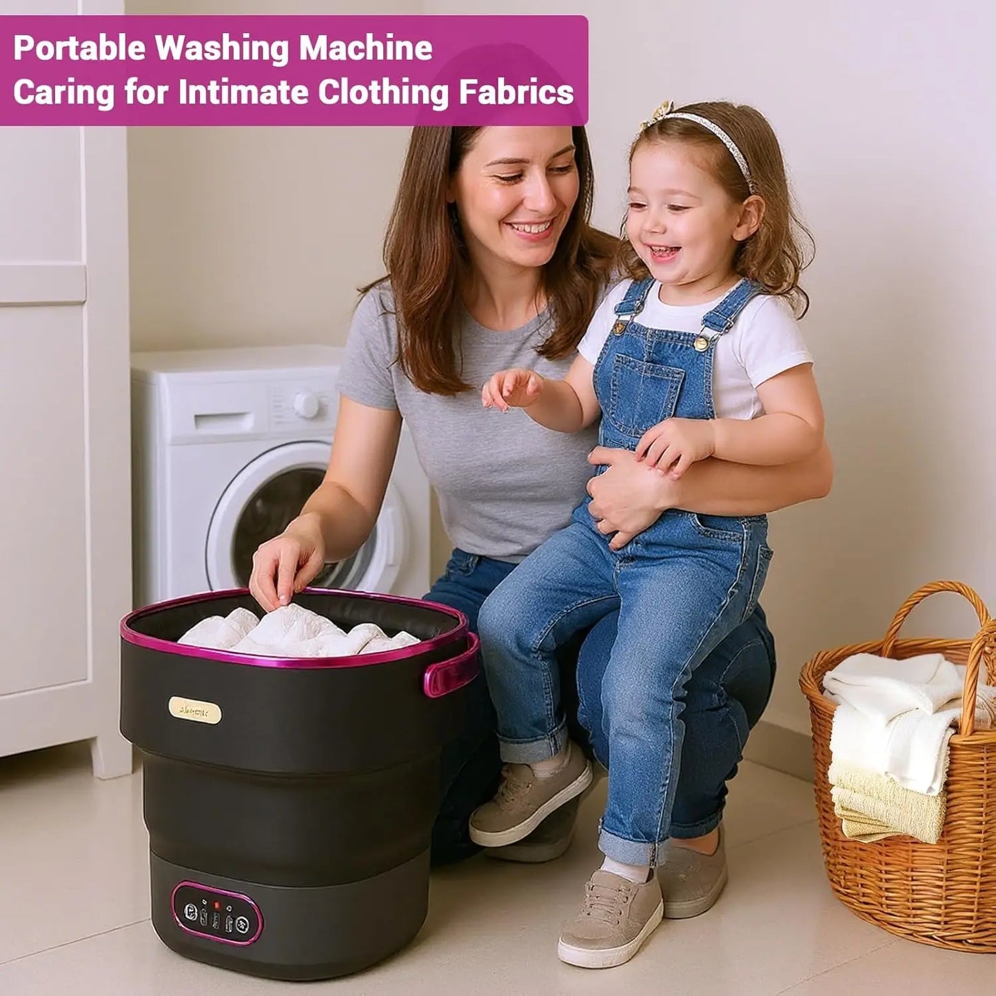 Collapsible Mini Washing Machine and Spin Dryer