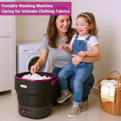 Collapsible Mini Washing Machine and Spin Dryer