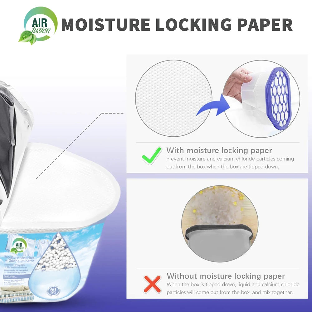 3-Pack Powerful Moisture Absorber & Odor Eliminator Boxes