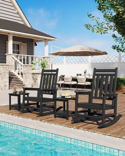 2 Rocking Chairs with Side Table