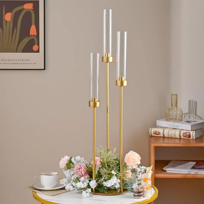 2/4/6/8/10pcs Gold Candelabra
