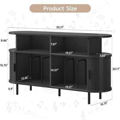 55" (140cm) Record Player Stand
