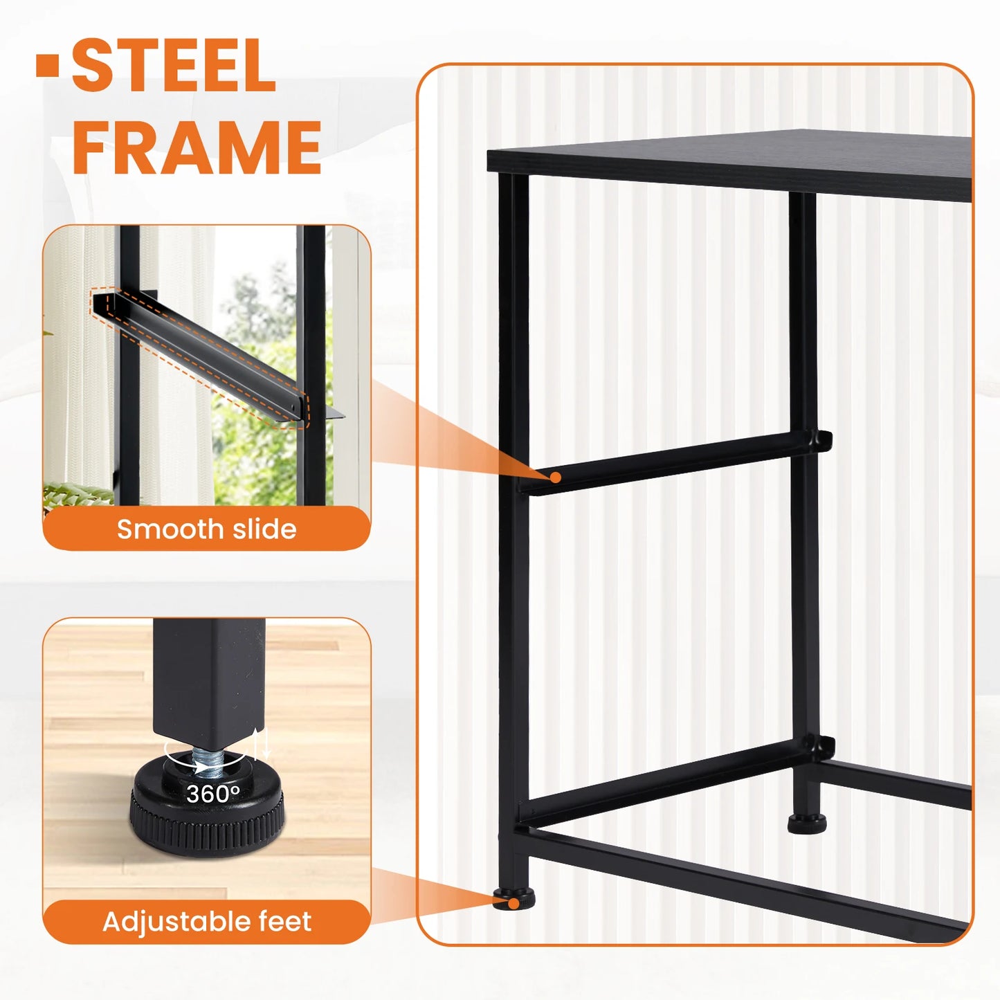 JHK Nightstand Bedside