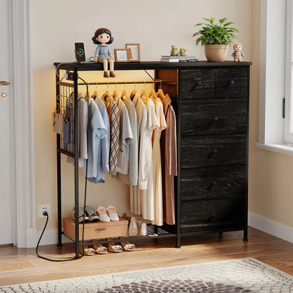 6 Drawer Fabric Dresser