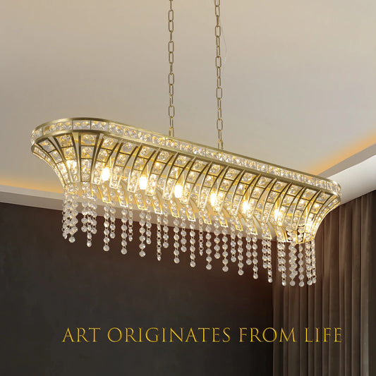 39.4 Inches Crystal Chandeliers