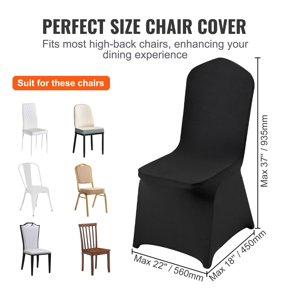 50PCS Spandex Chair Cover