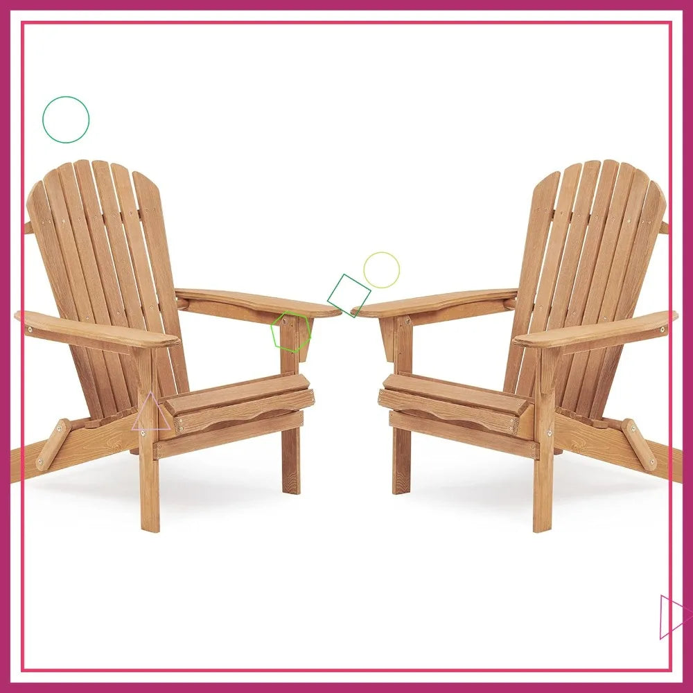 Outdoor Folding Chair Set of 2