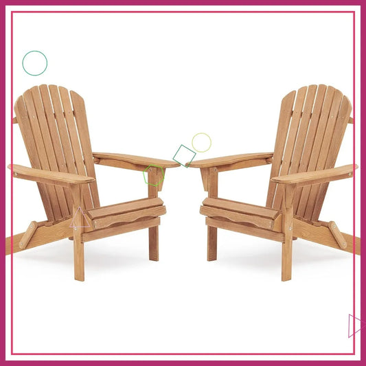 Outdoor Folding Chair Set of 2