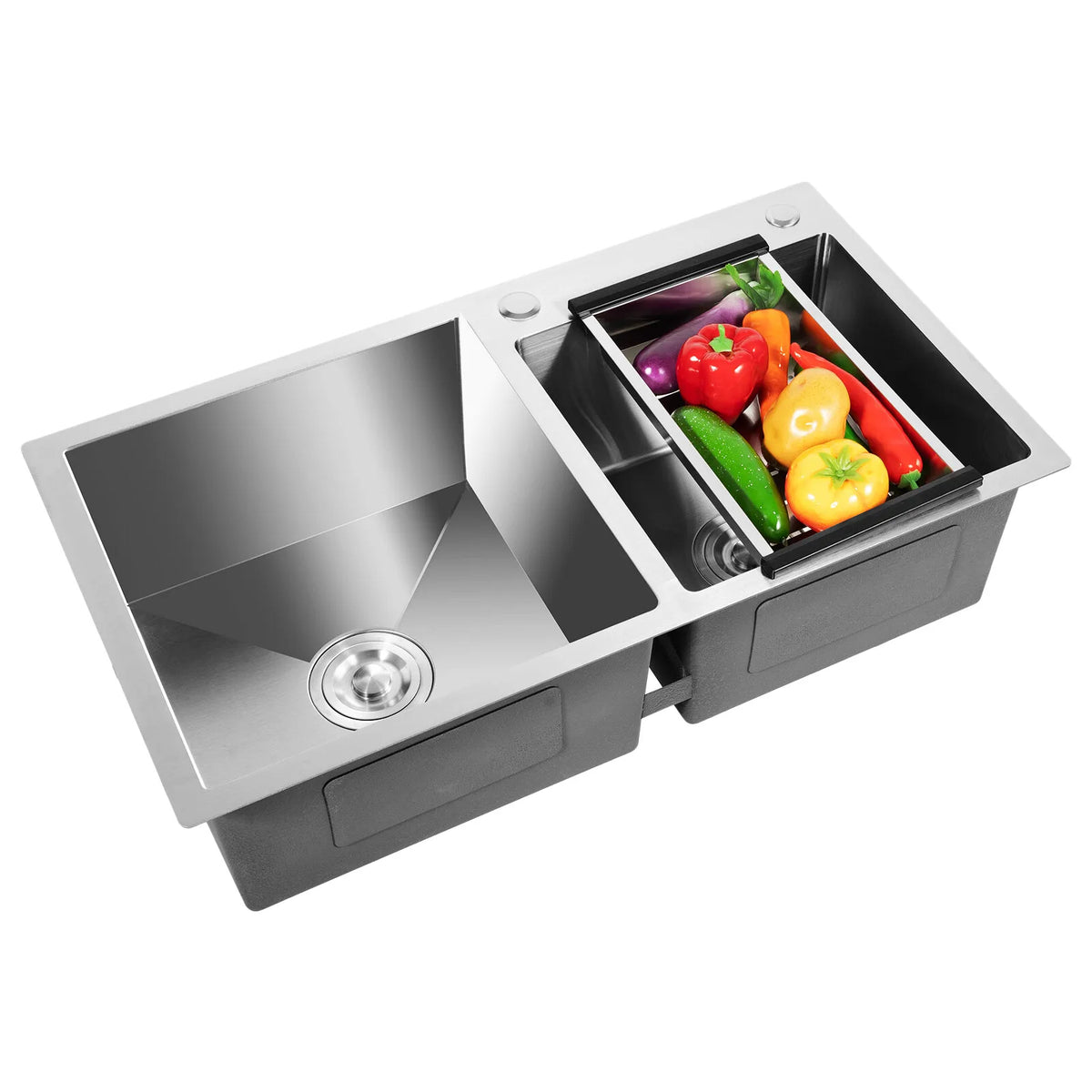 Stainless Steel Double Bowl