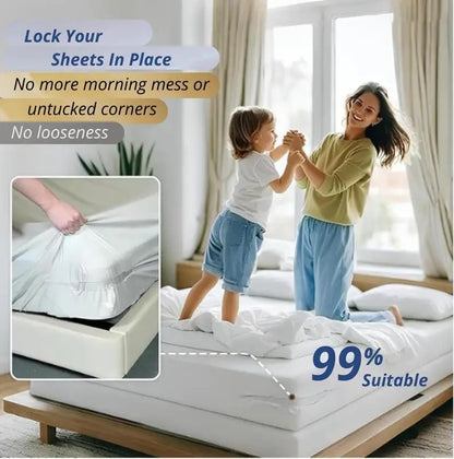4Pcs Heavy Duty Bedsheet Corner Tightener Clips
