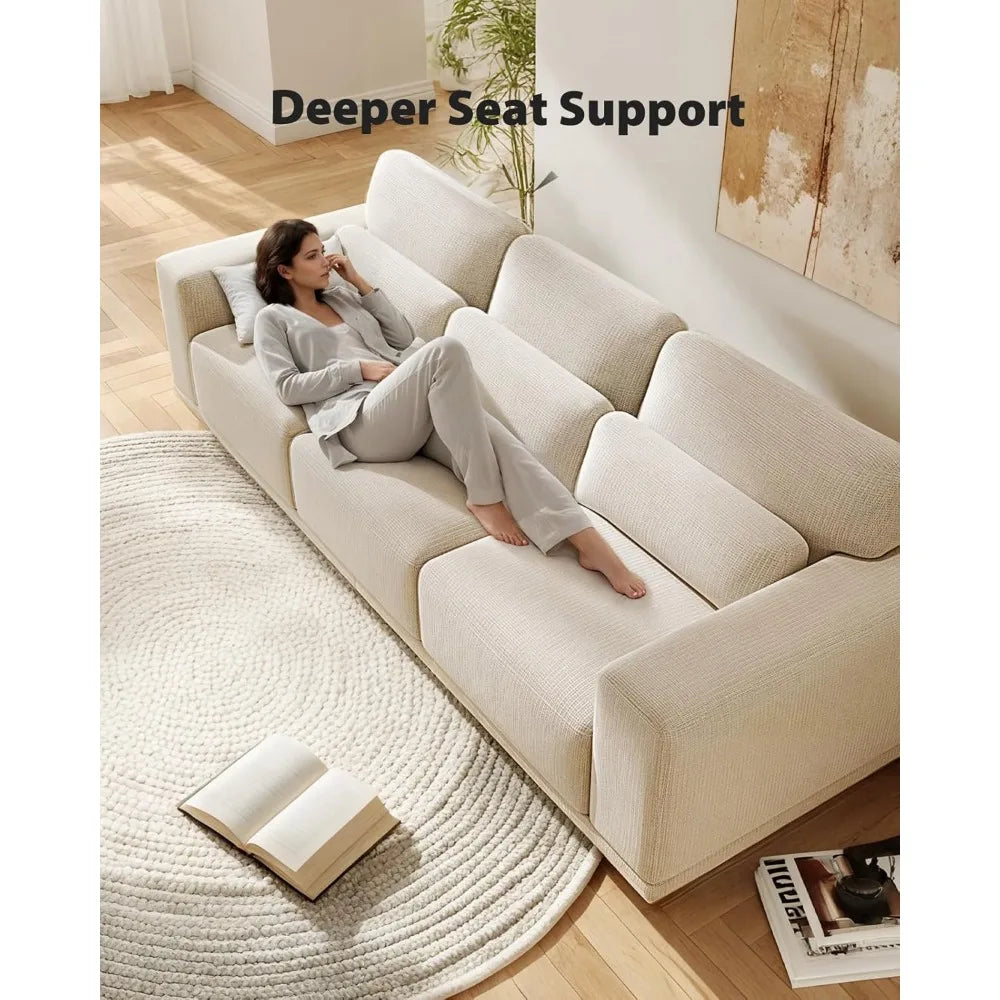 3 Seater Sofa Couch with Deep Seats
