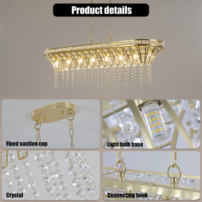 39.4 Inches Crystal Chandeliers