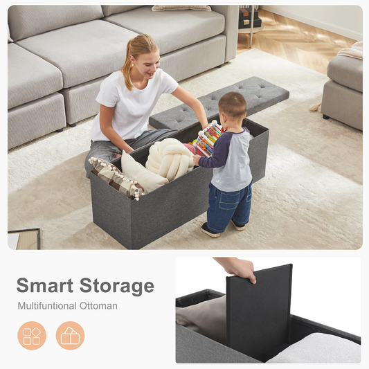 Storage Footstool Bench