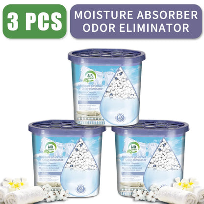 3-Pack Powerful Moisture Absorber & Odor Eliminator Boxes