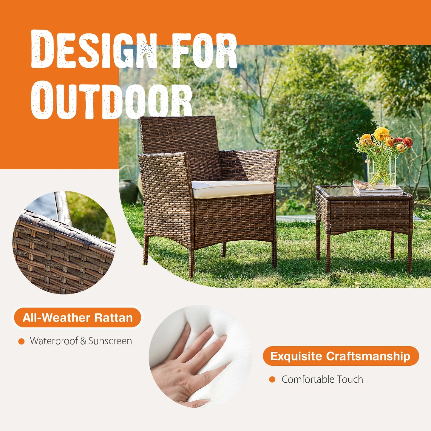 JHK Set Outdoor Patio Set
