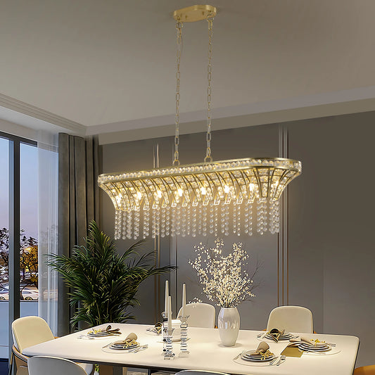 39.4 Inches Crystal Chandeliers