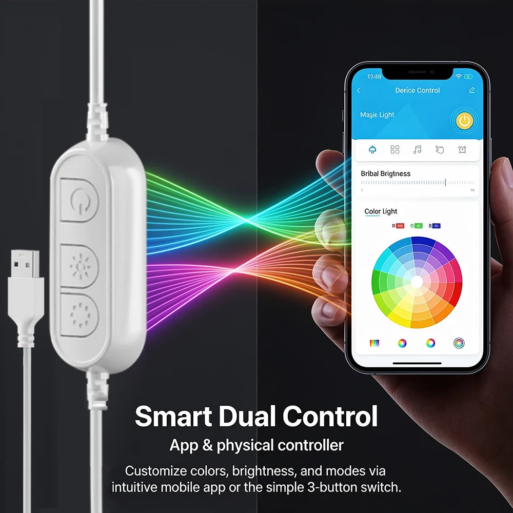 5M RGB Color Changing Neon Light Strip